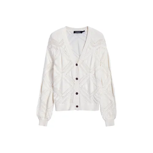 Desigual Экрю Женское Короткое Пальто