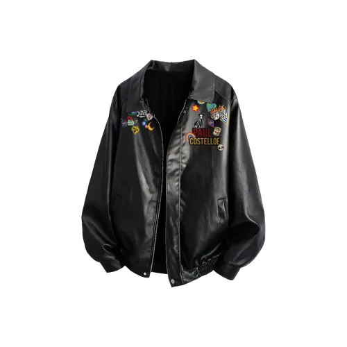 PAUL COSTELLOE Кожа Куртка Унисекс