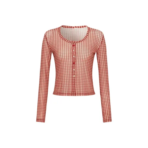 Udon House Рубиновый Красный Женский Короткий Топ