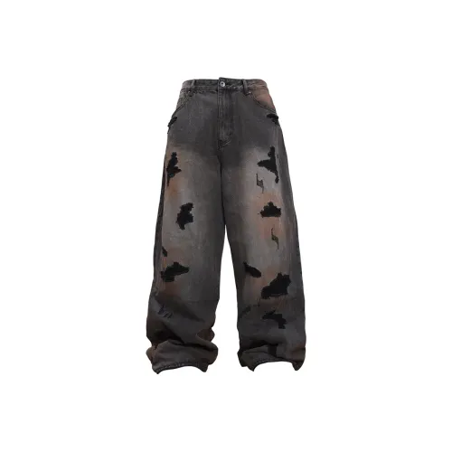 SOUTHTEENAGER Черный Серый Цвет Унисекс Джинсы