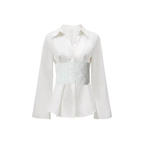 Udon House Белые Женские Рубашки