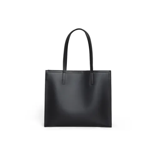 PESASRIE Сумка из коровьей кожи сумка-тоут сумка через плечо обычная женская черная