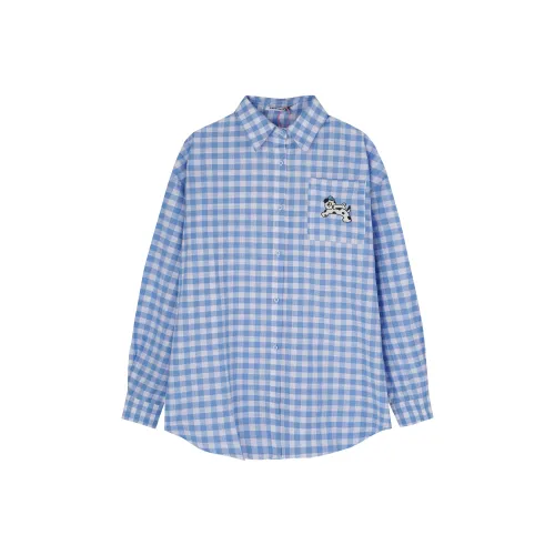 Ant Studio Светло-Синие Унисекс Рубашки