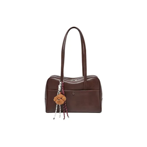 OUBOTE Сумка через плечо из синтетической кожи стандартная женская растительное дубление цвет кофе