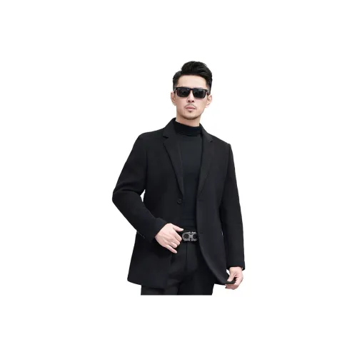 OGQG Черный Мужской Деловой Костюм