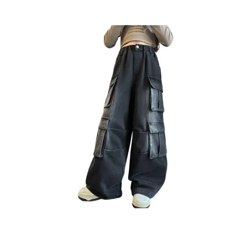 Your Royal Highness Модный Handsome Уличная мода MULTI Карман Свободный крой Широкие брюки Деним
