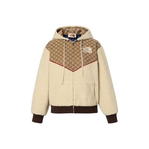 GUCCI X The North Face Бархат Feel Пальто Унисекс Экрю