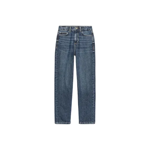 ZARA Blue Green Women's Jeans ZARA Синие Зеленые Женские Джинсы