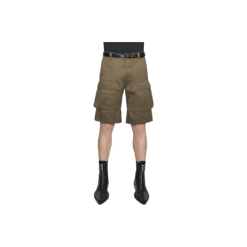 Mugler Khaki Мужские Карго Шорты