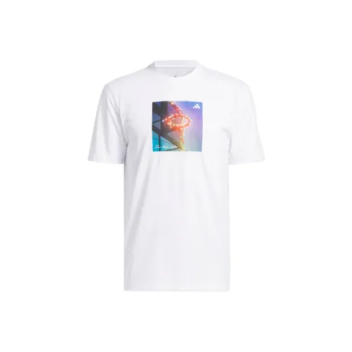 Adidas 3 Stripes Lights Hoops Graphic Tee T-рубашка Мужская