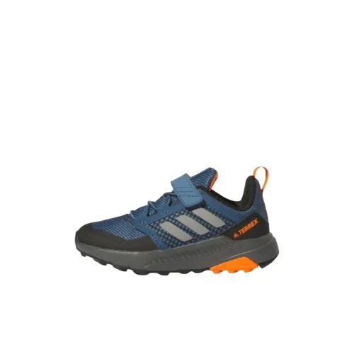adidas Terrex Trailmaker Slip-Resistant Abrasion-Resistant Low Top Детская Туристическая Обувь Черный Синий Детский