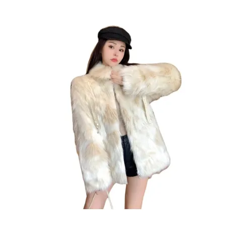 ZEKIKO STUDIO Абрикос Женские Меховые изделия