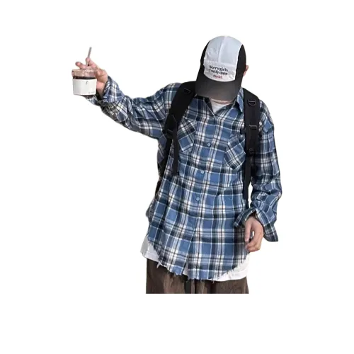 BEAR UNION Синие Унисекс Рубашки