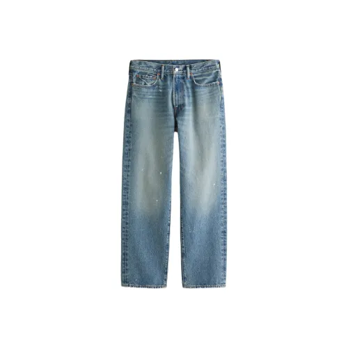 Abercrombie＆Fitch Blue Men's Jeans Аберкомби＆Фитч Синий Мужской Джинсы