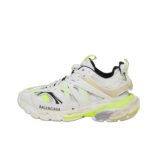 Balenciaga Track Low Top Толстая подошва Кроссовки Женские Белые Зеленые