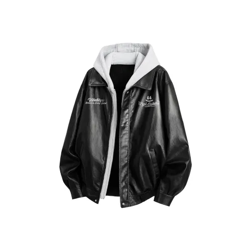 PAUL COSTELLOE Кожа Куртка Унисекс
