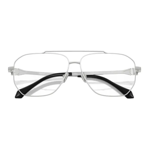 VERSACE Металл Aviator Оправы для очков Мужской Серебряный