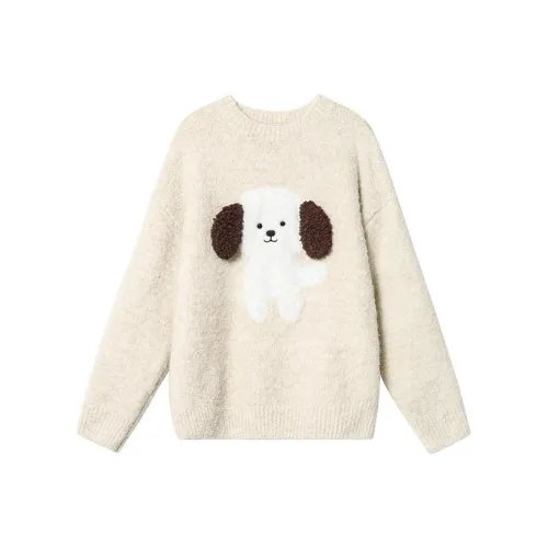 ZVJH Овсяный Женский Трикотаж