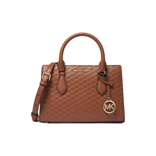 MICHAEL KORS SHEILA Искусственная кожа Тоут Сумка Сумка для покупок Сумка на плечо Сумка Маленькая Женская Коровья кожа Коричневый