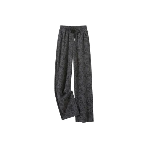 TOUCH Повседневные брюки Женские Серый с Черным узором