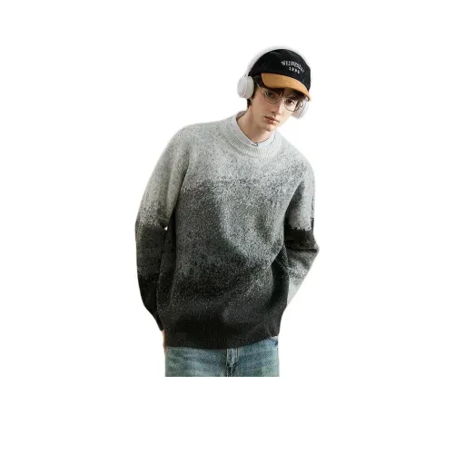 Tonlion Черный Серый Цвет Мужские Свитера