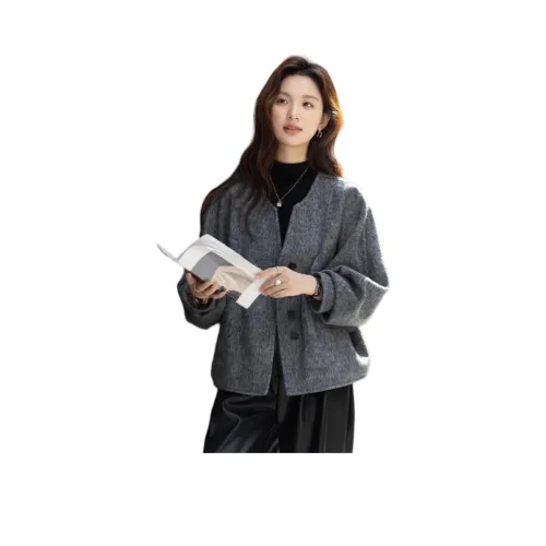 Dme Темный Фотиния Серый Женский Короткий Пальто