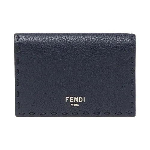 FENDI Кошелек из телячьей кожи держатель для карт мужской синий
