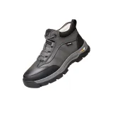 Серый 2, с флисовой подкладкой (верх натуральная кожа, лицевая коровья кожа)