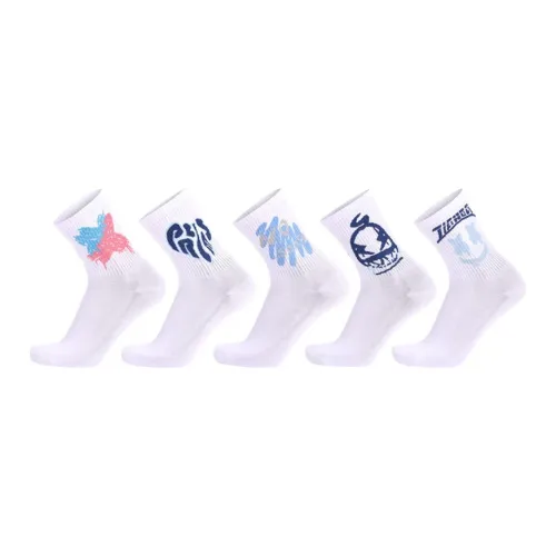 MIIOW Носки Crew Унисекс 5 пар смешанные цвета