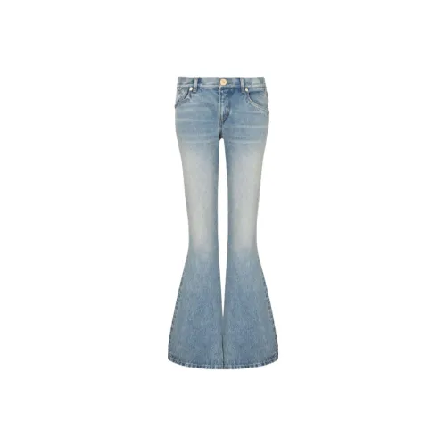 BALMAIN FW23 Джинсы Женские Синие