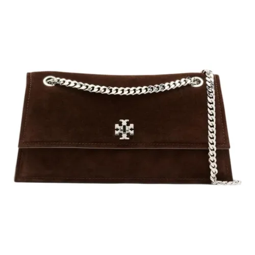 TORY BURCH Kira (Красный) Замша Сумка через плечо Сумка на плечо Средняя Женская Темно-Какао