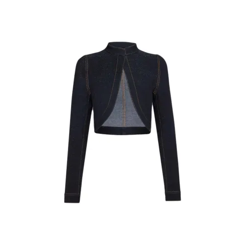 Alaia Черный Женские Джинсовые Куртки