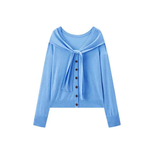 PEACEBIRD Забудь МЕ не Синий Женский Трикотаж