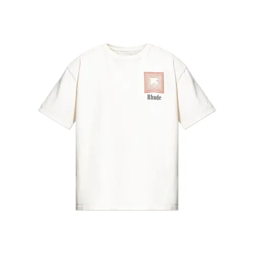 RHUDE Белая Мужская T-Рубашка