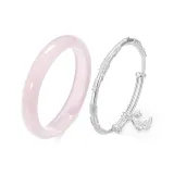 Розовый тонкий браслет