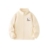 [Мальчики Флис Пальто] Экрю Боковая сторона Nubi X ZR_3