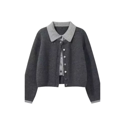 Wang Leshi Серый Женский Трикотаж