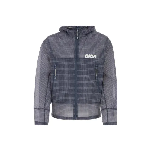 DIOR Куртки и Пальто Мужской Синий Серый