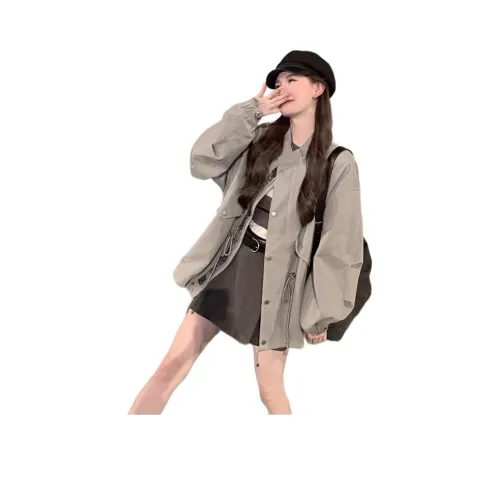 QIAOMONVHAI Тренчкот Женские