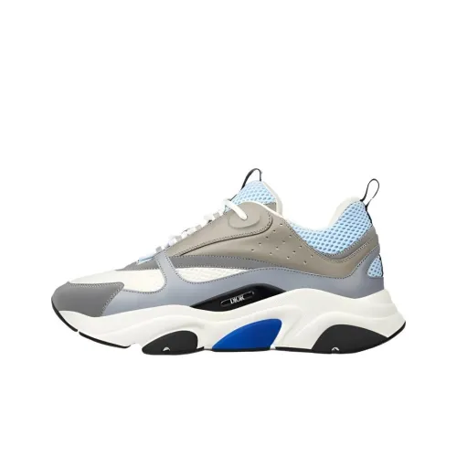 DIOR B22 Низкий Топ Повседневная Обувь Унисекс Белый Серый Синий