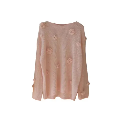 OURUOKE Розовый Женский Трикотаж
