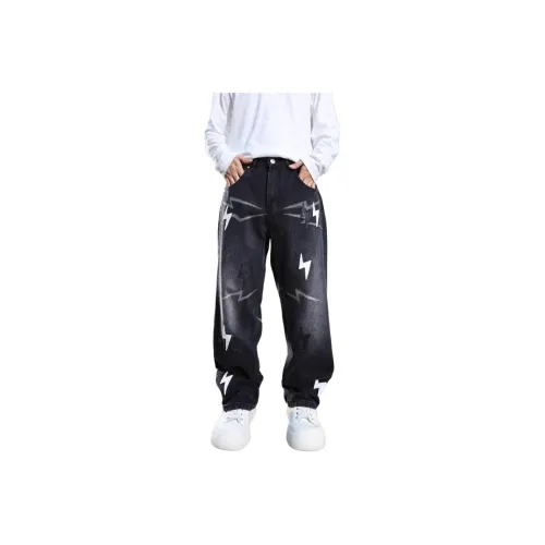 NRXX Черные Унисекс Джинсы