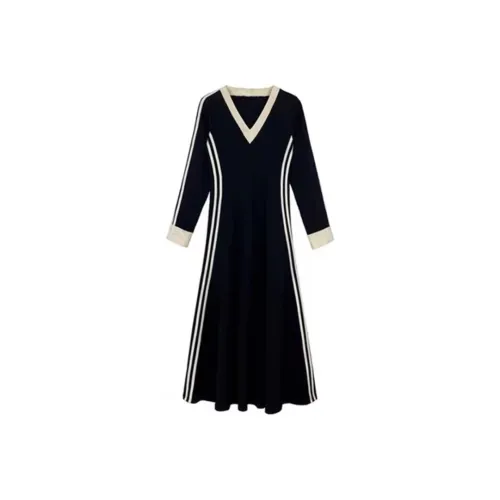 COVT Длинное платье с длинными рукавами женское