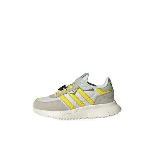 Disney x Adidas Originals Retropy F2 Low Топ Kids Lifestyle Shoes Серый Желтый Детский