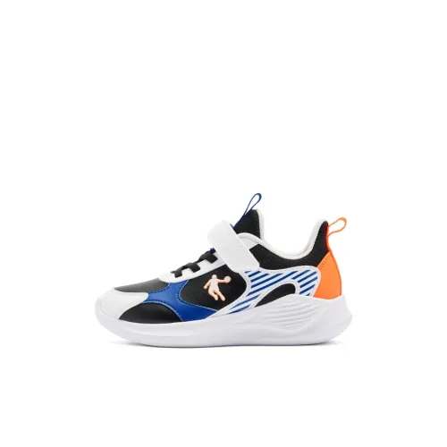 QIAODAN Легкий Амортизирующий Противоскользящий Низкий Топ Беговые Кроссовки Черный Bay Лунный Синий Детский