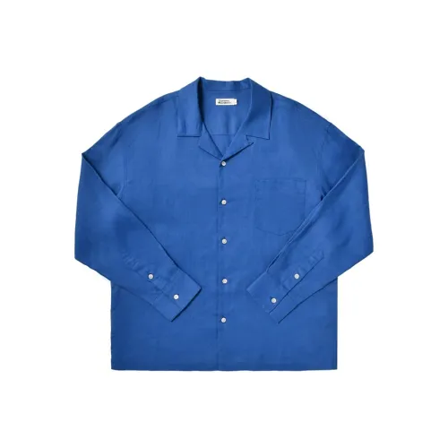 EXPM Маленький Синий Мужские Рубашки