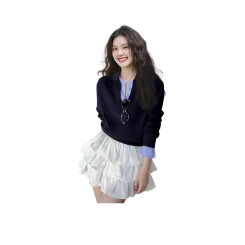 Wbwq Темно-синий женский трикотаж