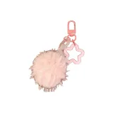 Розовый бантик с подвеской