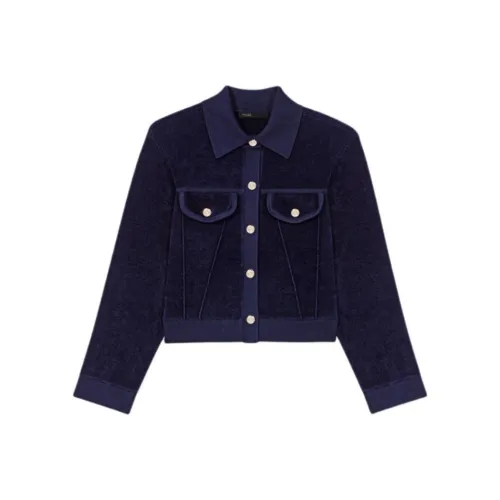 Maje Темно-синий Женский Трикотаж