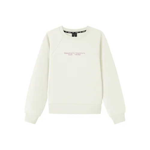 Skechers Зефирный Белый 0074 Женские Свитшоты